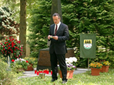 10. Jahresfeier des Gedenksteins auf dem Waldfriedhof in Backnang - Donauschwaben Backnang