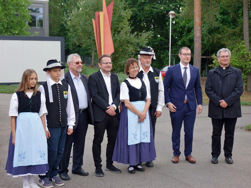 v. l. n. r. Lili und Jan Weißbarth, Heinz Kaldi, Jürgen Harich, Beate und Günther Weißbarth, Maximilian Friedrich, Carsten Wriedt