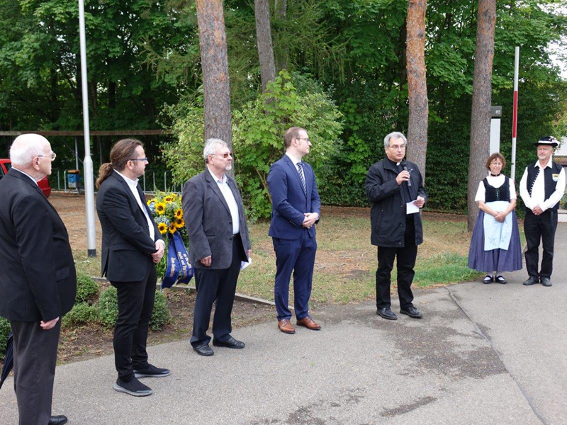 v. l. n. r. Richard Harle, Jürgen Harich, Heinz Kaldi, Maximillian Friedrich, Carsten Wriedt, Beate und Günther Weißbarth