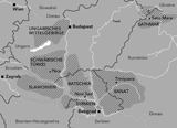 Siedlungsgebiete der Donauschwaben